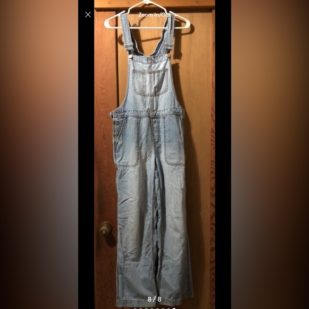 Vintage light blue Blue Denim Overalls small